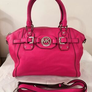 Michael Kors Fuchsia Leather Satchel